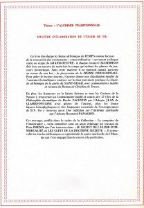 Le temps alchimique ou la maîtrise du temps dans le Grand-Œuvre - Piotr Phénix