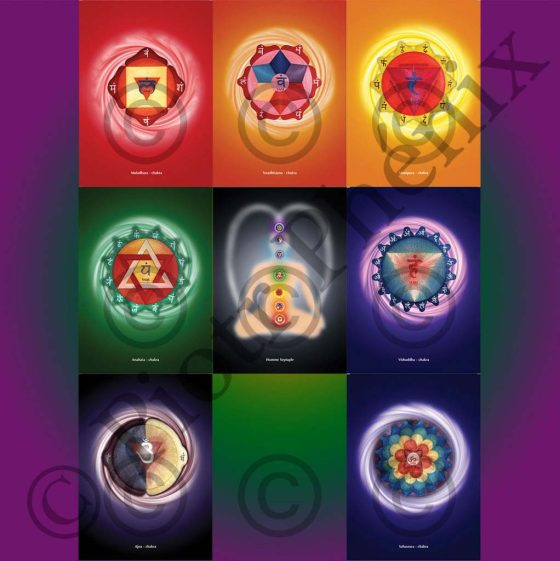 Pochette de 8 chakras : l'homme septuple